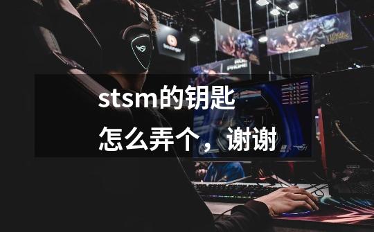 stsm的钥匙怎么弄个，谢谢-第1张-游戏信息-龙启网
