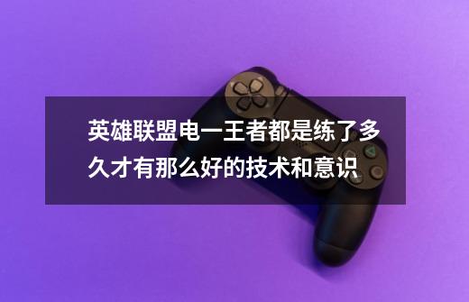 英雄联盟电一王者都是练了多久才有那么好的技术和意识-第1张-游戏信息-龙启网