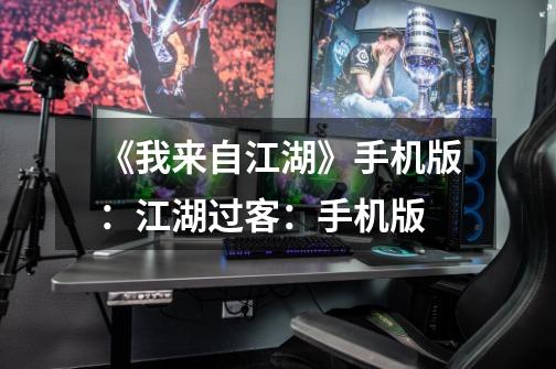 《我来自江湖》手机版:江湖过客:手机版-第1张-游戏信息-龙启网