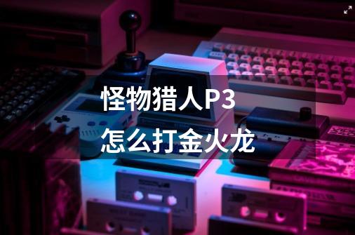 怪物猎人P3怎么打金火龙-第1张-游戏信息-龙启网