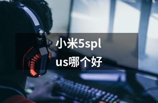 小米5splus哪个好-第1张-游戏信息-龙启网