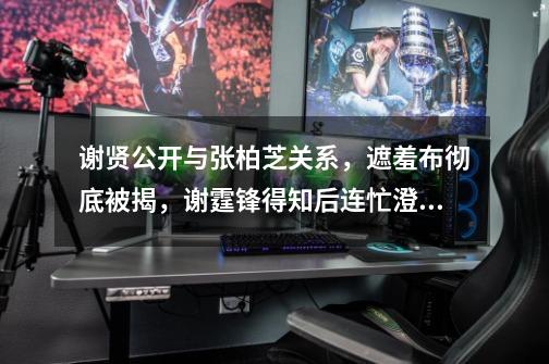 谢贤公开与张柏芝关系,遮羞布彻底被揭,谢霆锋得知后连忙澄清-第1张-游戏信息-龙启网
