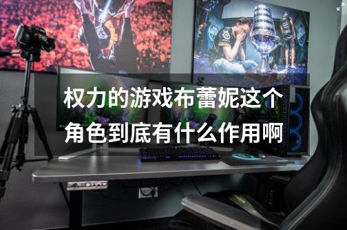 权力的游戏布蕾妮这个角色到底有什么作用啊-第1张-游戏信息-龙启网