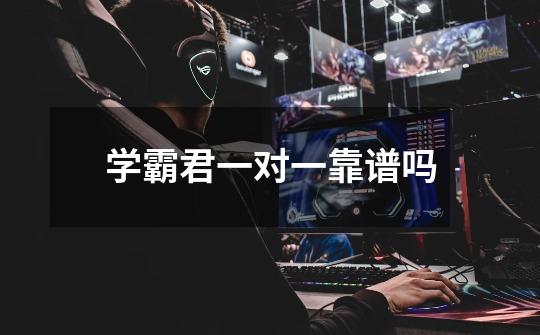 学霸君一对一靠谱吗-第1张-游戏信息-龙启网