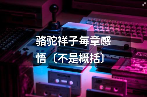 骆驼祥子每章感悟〔不是概括〕-第1张-游戏信息-龙启网