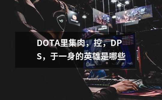 DOTA里集肉,控,DPS,于一身的英雄是哪些-第1张-游戏信息-龙启网