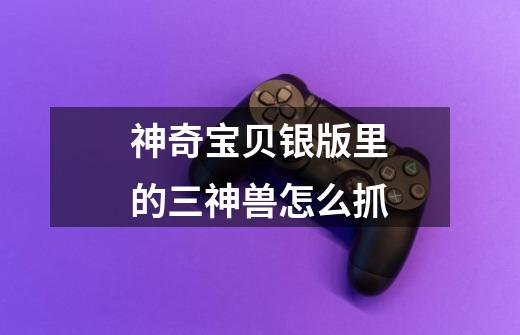 神奇宝贝银版里的三神兽怎么抓-第1张-游戏信息-龙启网