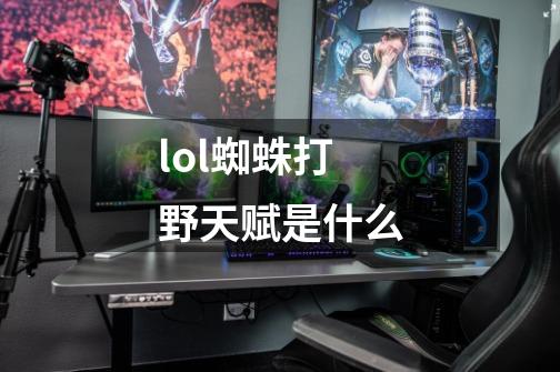 lol蜘蛛打野天赋是什么-第1张-游戏信息-龙启网