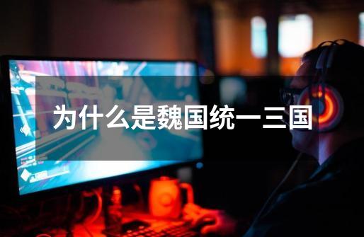 为什么是魏国统一三国-第1张-游戏信息-龙启网