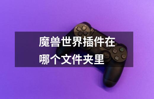 魔兽世界插件在哪个文件夹里-第1张-游戏信息-龙启网
