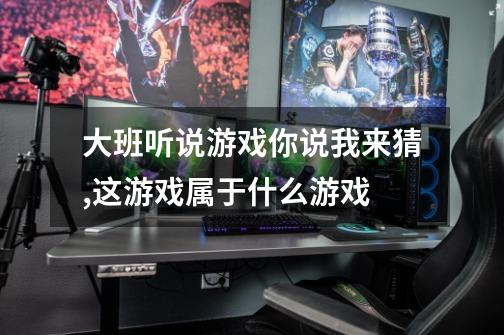 大班听说游戏你说我来猜,这游戏属于什么游戏-第1张-游戏信息-龙启网
