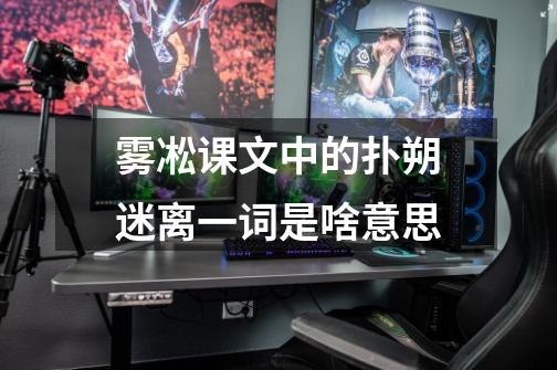 雾凇课文中的扑朔迷离一词是啥意思-第1张-游戏信息-龙启网