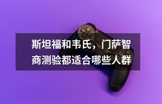斯坦福和韦氏,门萨智商测验都适合哪些人群-第1张-游戏信息-龙启网
