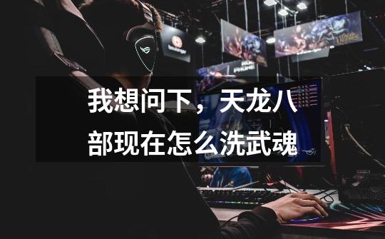 我想问下,天龙八部现在怎么洗武魂-第1张-游戏信息-龙启网