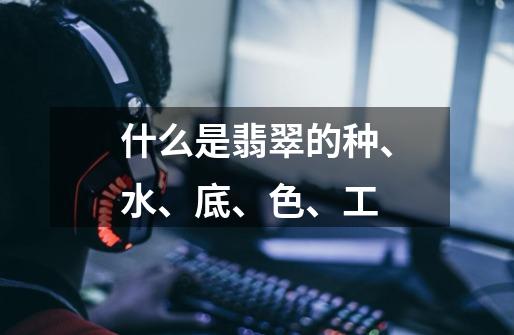 什么是翡翠的种、水、底、色、工-第1张-游戏信息-龙启网