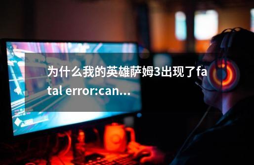 为什么我的英雄萨姆3出现了fatal error:cannot set display mode-第1张-游戏信息-龙启网