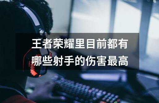 王者荣耀里目前都有哪些射手的伤害最高-第1张-游戏信息-龙启网