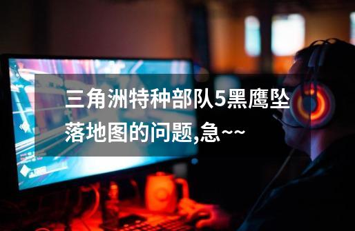 三角洲特种部队5黑鹰坠落地图的问题,急~~-第1张-游戏信息-龙启网