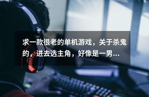 求一款很老的单机游戏，关于杀鬼的，进去选主角，好像是一男一女，手上有剑和矛，血和法术（红和蓝）-第1张-游戏信息-龙启网