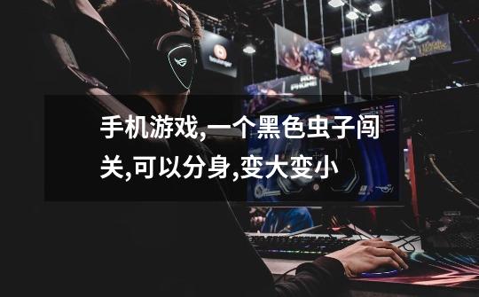 手机游戏,一个黑色虫子闯关,可以分身,变大变小-第1张-游戏信息-龙启网