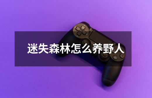迷失森林怎么养野人-第1张-游戏信息-龙启网