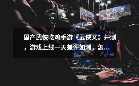 国产武侠吃鸡手游《武侠乂》开测,游戏上线一天差评如潮,怎么评价-第1张-游戏信息-龙启网