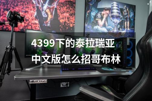 4399下的泰拉瑞亚中文版怎么招哥布林-第1张-游戏信息-龙启网