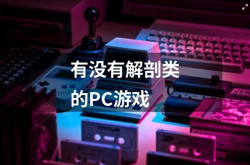 有没有解剖类的PC游戏-第1张-游戏信息-龙启网