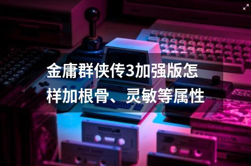 金庸群侠传3加强版怎样加根骨、灵敏等属性-第1张-游戏信息-龙启网
