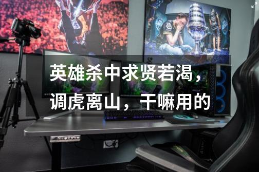 英雄杀中求贤若渴，调虎离山，干嘛用的-第1张-游戏信息-龙启网