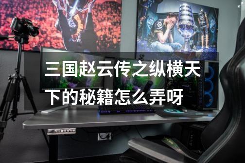 三国赵云传之纵横天下的秘籍怎么弄呀-第1张-游戏信息-龙启网