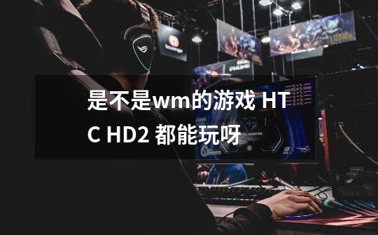 是不是wm的游戏 HTC HD2 都能玩呀-第1张-游戏信息-龙启网