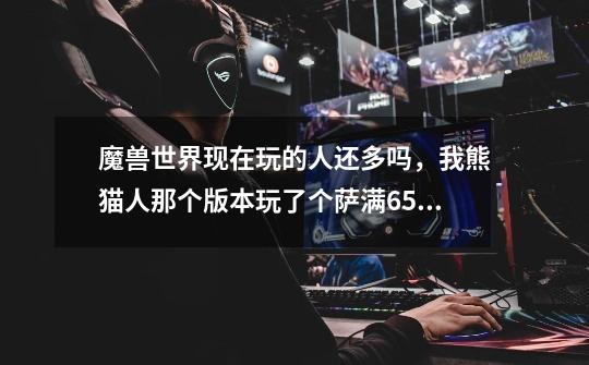 魔兽世界现在玩的人还多吗,我熊猫人那个版本玩了个萨满65级后面就没玩了,现在想归坑,还想带个从来没-第1张-游戏信息-龙启网