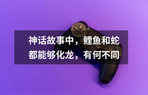 神话故事中,鲤鱼和蛇都能够化龙,有何不同-第1张-游戏信息-龙启网