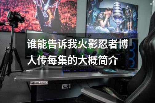 谁能告诉我火影忍者博人传每集的大概简介-第1张-游戏信息-龙启网