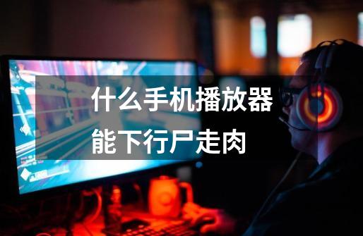什么手机播放器能下行尸走肉-第1张-游戏信息-龙启网