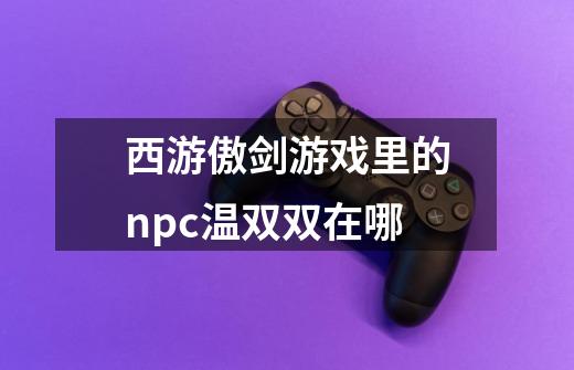 西游傲剑游戏里的npc温双双在哪-第1张-游戏信息-龙启网