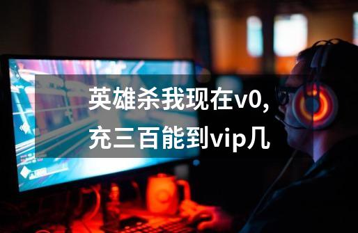 英雄杀我现在v0,充三百能到vip几-第1张-游戏信息-龙启网