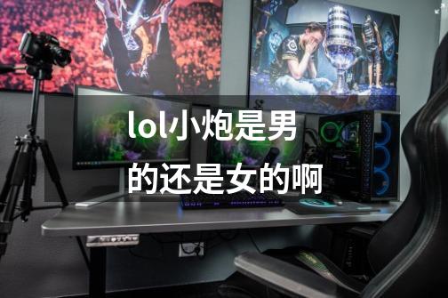 lol小炮是男的还是女的啊-第1张-游戏信息-龙启网