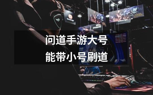 问道手游大号能带小号刷道-第1张-游戏信息-龙启网