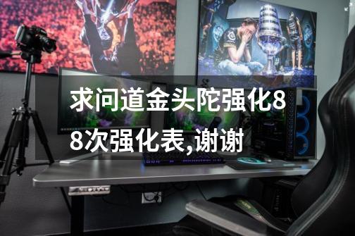 求问道金头陀强化88次强化表,谢谢-第1张-游戏信息-龙启网