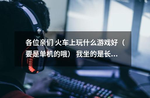 各位亲们 火车上玩什么游戏好（要是单机的哦） 我坐的是长途火车-第1张-游戏信息-龙启网