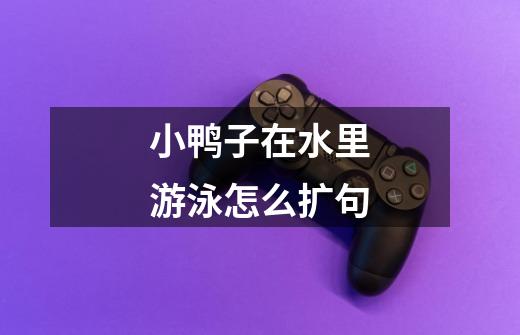 小鸭子在水里游泳怎么扩句-第1张-游戏信息-龙启网