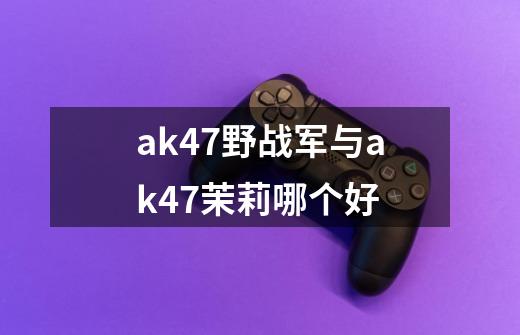 ak47野战军与ak47茉莉哪个好-第1张-游戏信息-龙启网