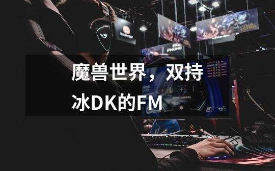 魔兽世界,双持冰DK的FM-第1张-游戏信息-龙启网