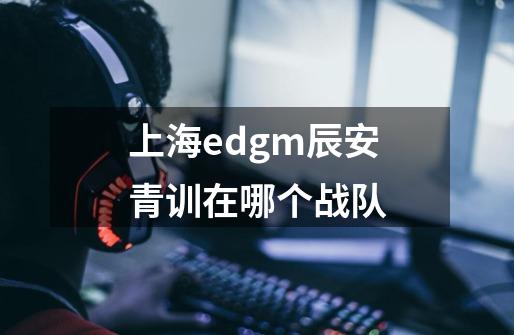 上海edgm辰安青训在哪个战队-第1张-游戏信息-龙启网