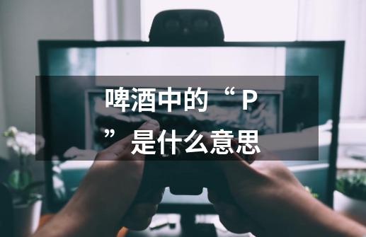 啤酒中的“ P”是什么意思-第1张-游戏信息-龙启网