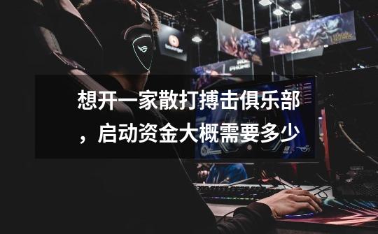 想开一家散打搏击俱乐部,启动资金大概需要多少-第1张-游戏信息-龙启网
