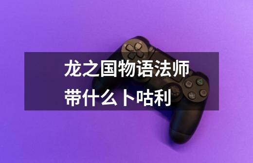 龙之国物语法师带什么卜咕利-第1张-游戏信息-龙启网