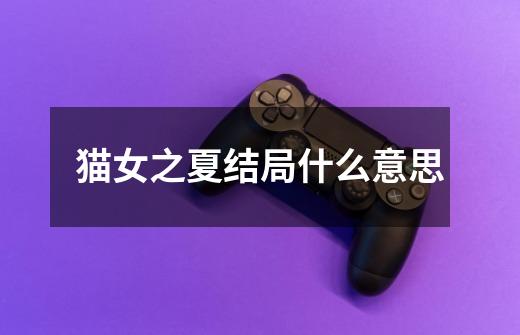 猫女之夏结局什么意思-第1张-游戏信息-龙启网